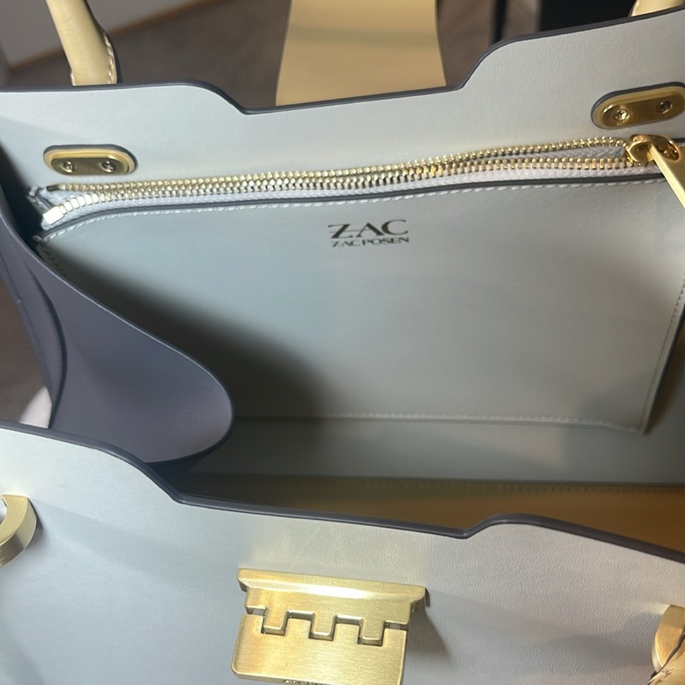 ZAC ( Zac Posen ) NWT , EARTHA MEDIUM , TOTE , off white, CHARCOAL Color. - Picture 15 of 16